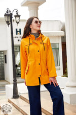 Casual Nylon Hooded Windbreaker Coat - QH Clothing