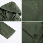 Casual Nylon Hooded Windbreaker Coat - QH Clothing