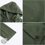 Casual Nylon Hooded Windbreaker Coat - QH Clothing