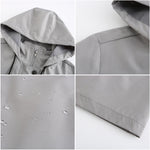 Casual Nylon Hooded Windbreaker Coat - QH Clothing