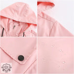 Casual Nylon Hooded Windbreaker Coat - QH Clothing