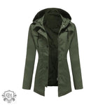 Casual Nylon Hooded Windbreaker Coat - QH Clothing