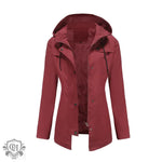 Casual Nylon Hooded Windbreaker Coat - QH Clothing