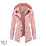 Casual Nylon Hooded Windbreaker Coat - QH Clothing