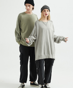 Terry Patchwork Oversized Sweater - QH Clothing