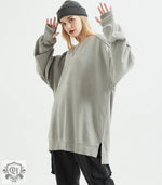 Terry Patchwork Oversized Sweater - QH Clothing