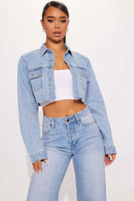 Casual Short Denim Jacket Women - QH Clothing