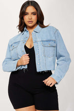 Casual Short Denim Jacket Women - QH Clothing