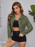 Casual Short Denim Jacket for Women - QH Clothing