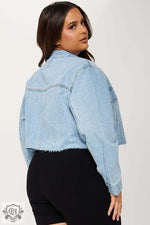 Casual Short Denim Jacket Women - QH Clothing