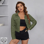 Casual Short Denim Jacket for Women - QH Clothing