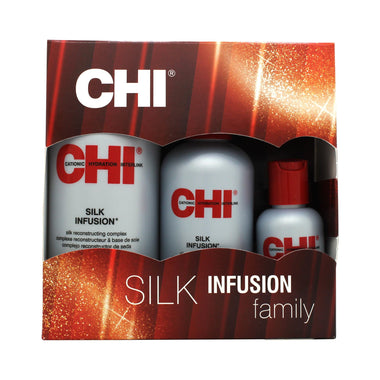 CHI Silk Infusion Presentset 355ml Leave-In Treatment + 177ml Leave-In Treatment + 59ml Leave-In Treatment - Hair Care