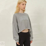 Cropped Letter Print Jumper - Quality Home Clothing| Beauty