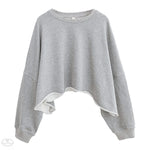 Cropped Letter Print Jumper - Quality Home Clothing| Beauty