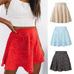 Floral Skirt High Waist Umbrella Skirt Invisible Zipper Chiffon Printed Short Skirt - Quality Home Clothing| Beauty