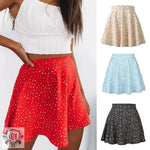 Floral Skirt High Waist Umbrella Skirt Invisible Zipper Chiffon Printed Short Skirt - Quality Home Clothing| Beauty