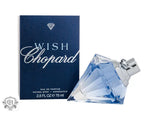 Diamond-shaped perfume bottle and box of Chopard Wish Eau de Parfum 75ml Spray