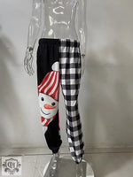 Printing Plaid Harem Pants - QH Clothing