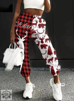 Printing Plaid Harem Pants - QH Clothing