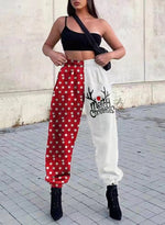 Printing Plaid Harem Pants - QH Clothing