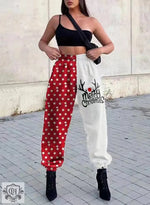 Printing Plaid Harem Pants - QH Clothing