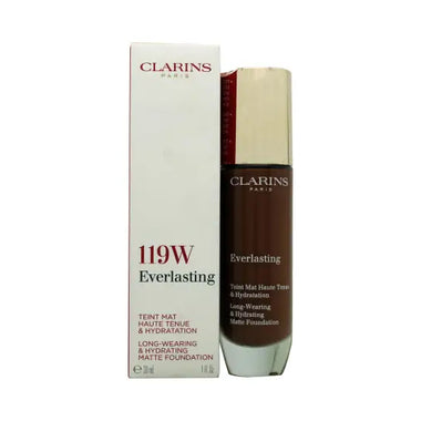 Clarins Everlasting Hydrating & Matte Foundation 30ml - 119W Mocha - Makeup