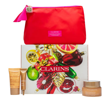 Clarins Extra Firming Gift Set 50ml Day Cream + 15ml Night Cream + 10ml Serum + Bag - Skin Care