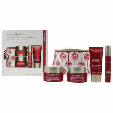 Clarins Haute Exigence Gift Set 50ml Super Restorative Day Cream + 15ml Super Restorative Night Cream + 10ml Super