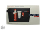 Clarins Men Presentset 50ml Energizing Gel + 3ml Energizing Eye Gel + 30ml Active Face Wash + Väska - QH Clothing