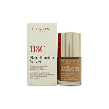 Clarins Skin Illusion Velvet Foundation 30ml - 113C - Makeup