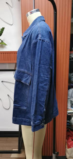 Match Retro Denim Button Jacket - QH Clothing