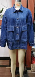 Match Retro Denim Button Jacket - QH Clothing