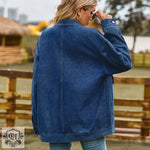 Match Retro Denim Button Jacket - QH Clothing