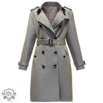 Double-Breasted Khaki Winter Coat - QH Clothing