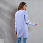 Round Neck Long Casual Sweater Top - Quality Home Clothing| Beauty