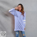 Round Neck Long Casual Sweater Top - Quality Home Clothing| Beauty