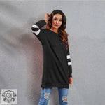 Round Neck Long Casual Sweater Top - Quality Home Clothing| Beauty