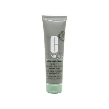 Clinique All About Clean 2-in-1 Anti-Pollution Charcoal Mask & Skrubb 100ml - Skin Care