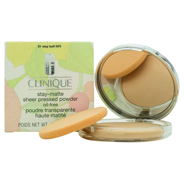 Clinique Stay-Matte Sheer Pressed Powder - Stay Buff - Makeup