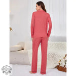 ​Autumn Winter Cardigan Pajama Set -  QH Clothing