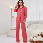 ​Autumn Winter Cardigan Pajama Set -  QH Clothing