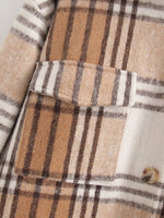 Plaid Woolen Cozy Winter Coat - QH Clothing