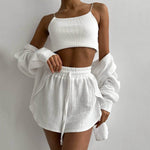 Collared Shirt & Shorts Set - Clothing