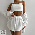 Collared Shirt & Shorts Set - Clothing