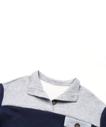 Autumn Colour Block Sweater - Loose Fit - QH Clothing