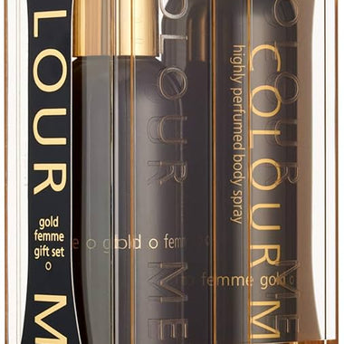 Colour Me Gold Gift Set 100ml EDP Spray + 150ml Body Spray - Fragrance