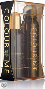 Colour Me Gold Gift Set 100ml EDP Spray + 150ml Body Spray - Fragrance