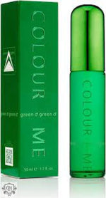 Colour Me Green Gift Set 50ml EDT Spray + 10ml Roll-on Perfume - Fragrance