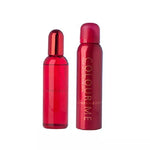 Colour Me Red Gift Set 50ml PDT Spray + 10ml Roll-on Perfume - Fragrance