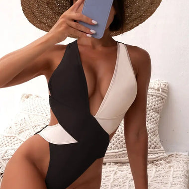 Colourful Criss Cross Boho Swimsuit - QH Clothing